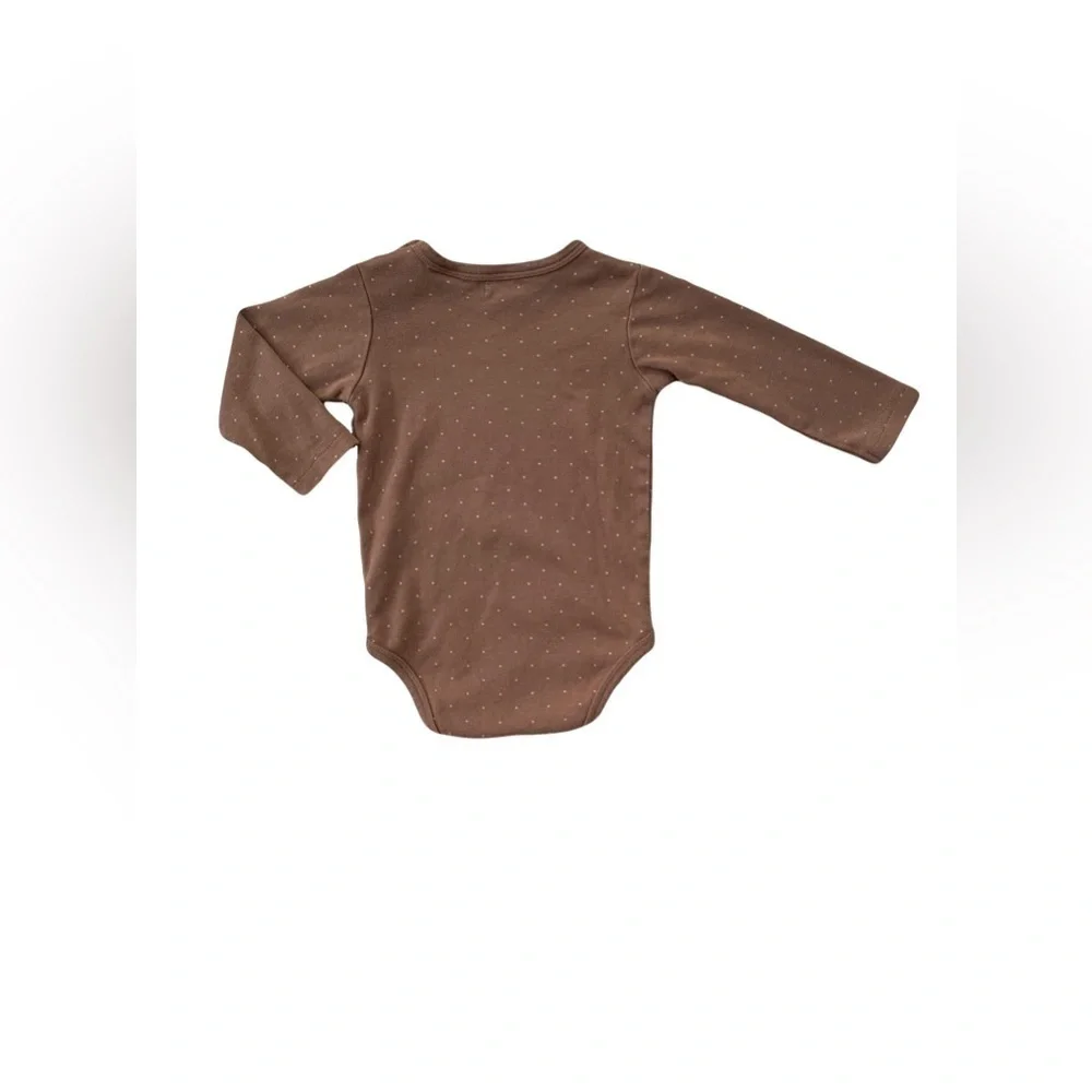 Jamie Kay Size 1 Year Organic Neutral Polka Dot Bodysuit